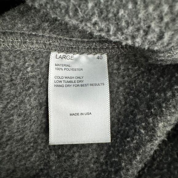 Lady White Co Polar Fleece Mock Neck Sweater Grey Size 40 US Large - Picture 8 of 8